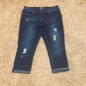 Justice ripped jeans